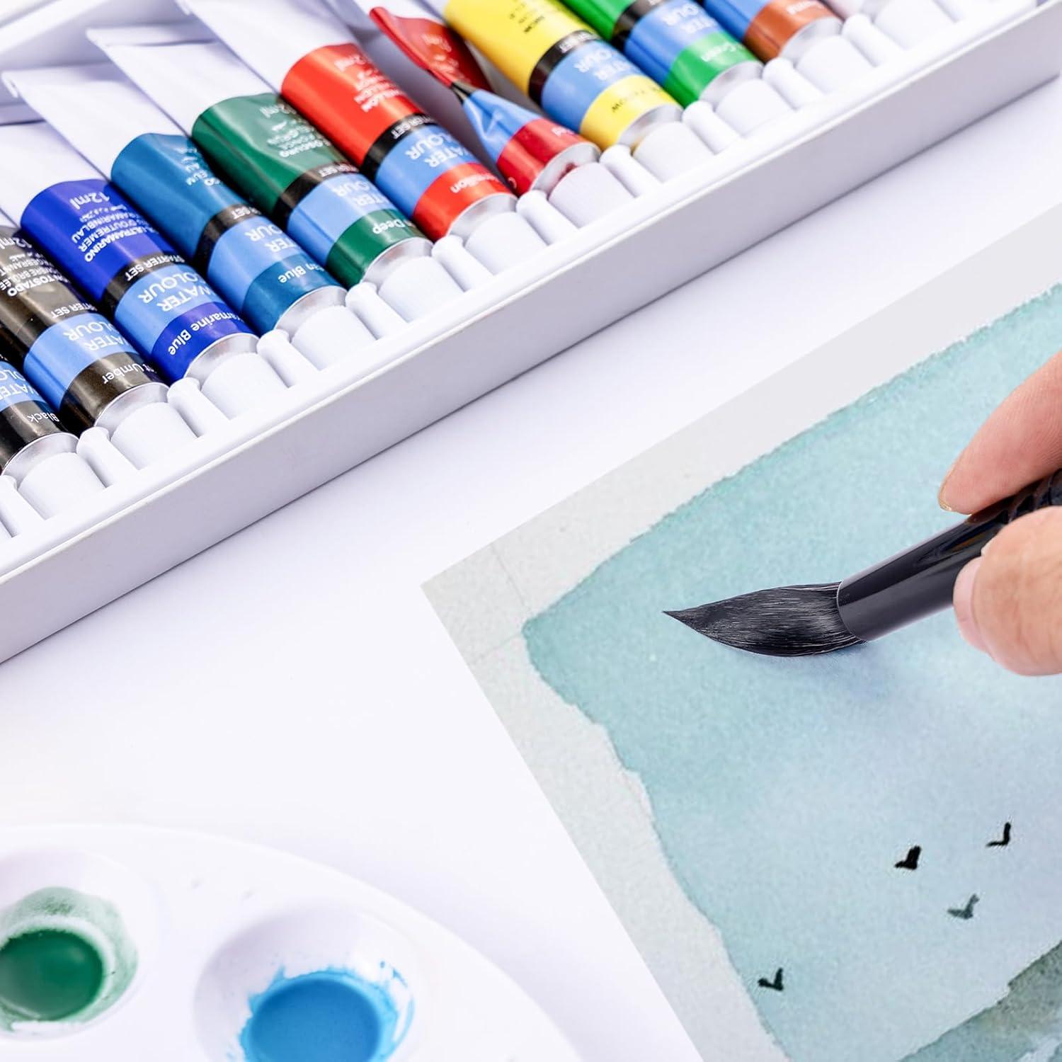 Juego de Pinceles Profesionales Falling in Art 8 Pcs Pelo Sintético