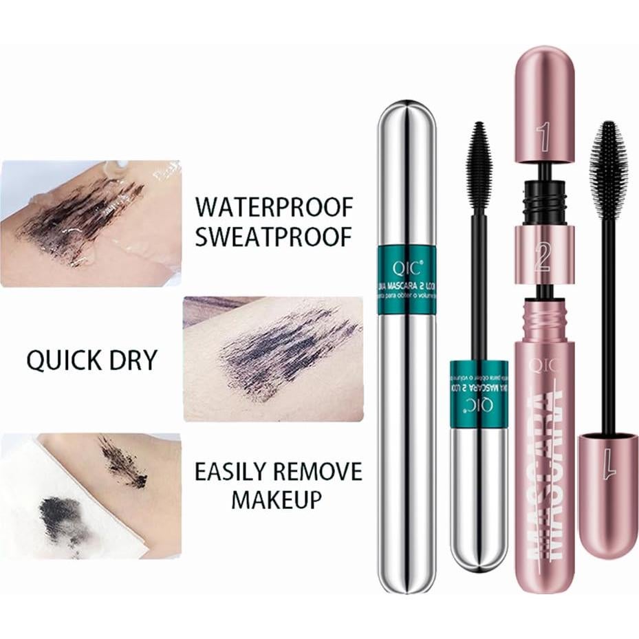 Máscara de Pestañas 2 en 1 GHFCZOO, Alargamiento y Volumen