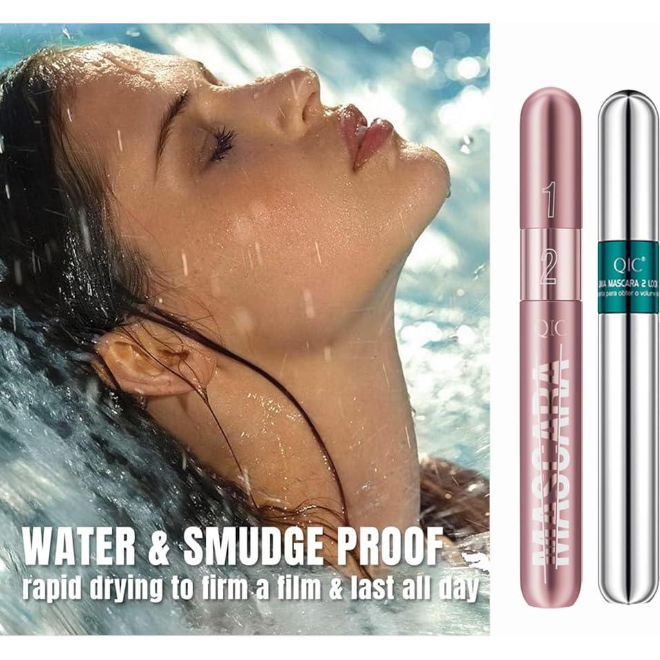 Máscara de Pestañas 2 en 1 GHFCZOO, Alargamiento y Volumen