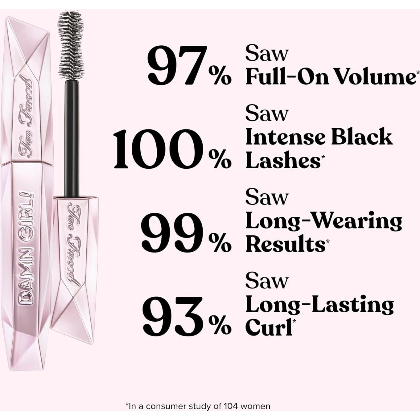 Máscara Voluminizadora Too Faced Damn Girl 24h 13 ml