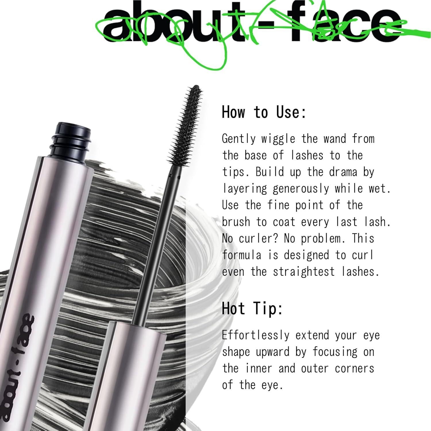 Máscara Volumizadora About-Face - Negro Azabache 12.2 g