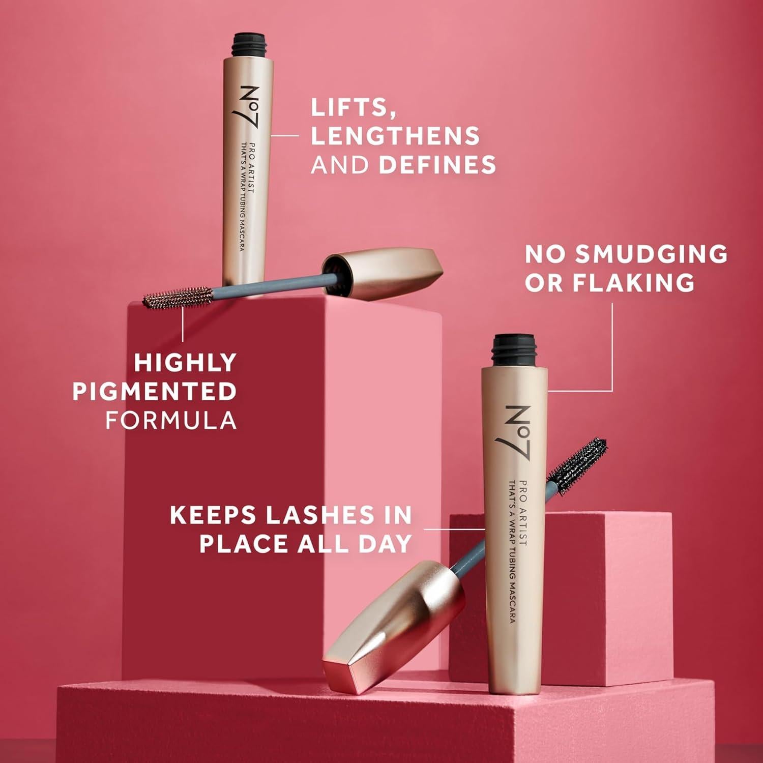 Máscara Voluminizadora No7 Pro Artist - Negro 8.3 ml