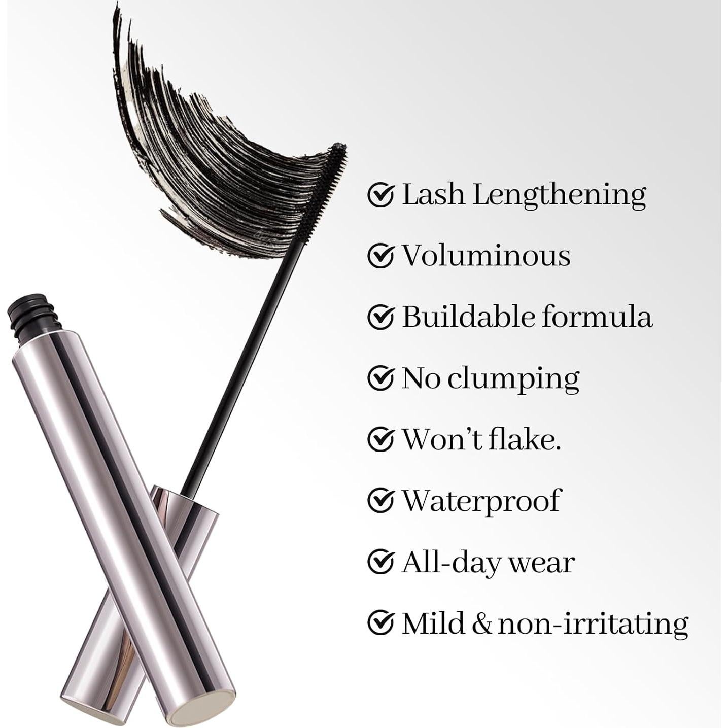 Máscara Negra Erinde Hipoalergénica para Pestañas Maduras 11.4cm