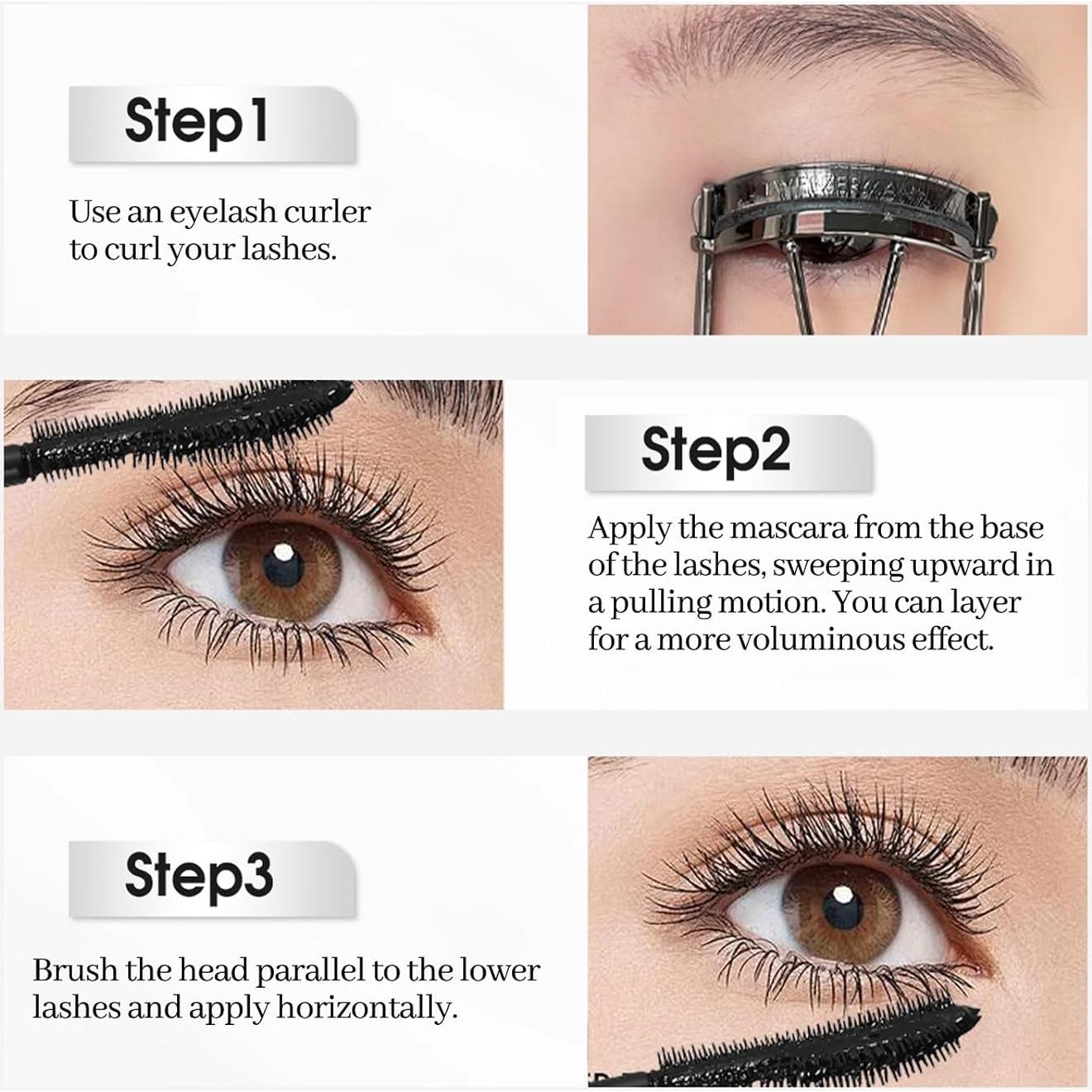 Máscara Negra Erinde Hipoalergénica para Pestañas Maduras 11.4cm