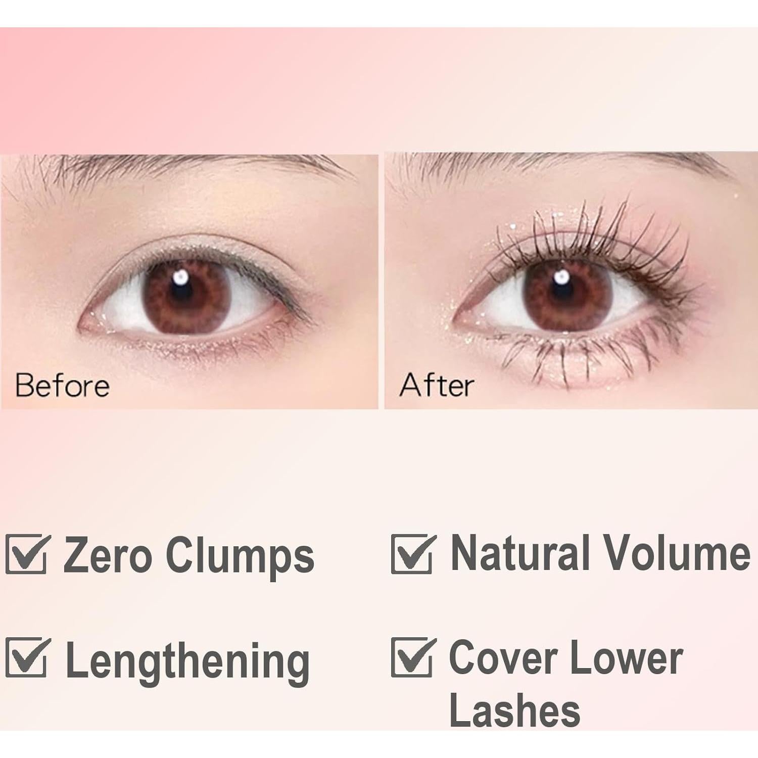 Máscara Alargadora Okerker para Pestañas Finas 5.41g - Resistente al Agua