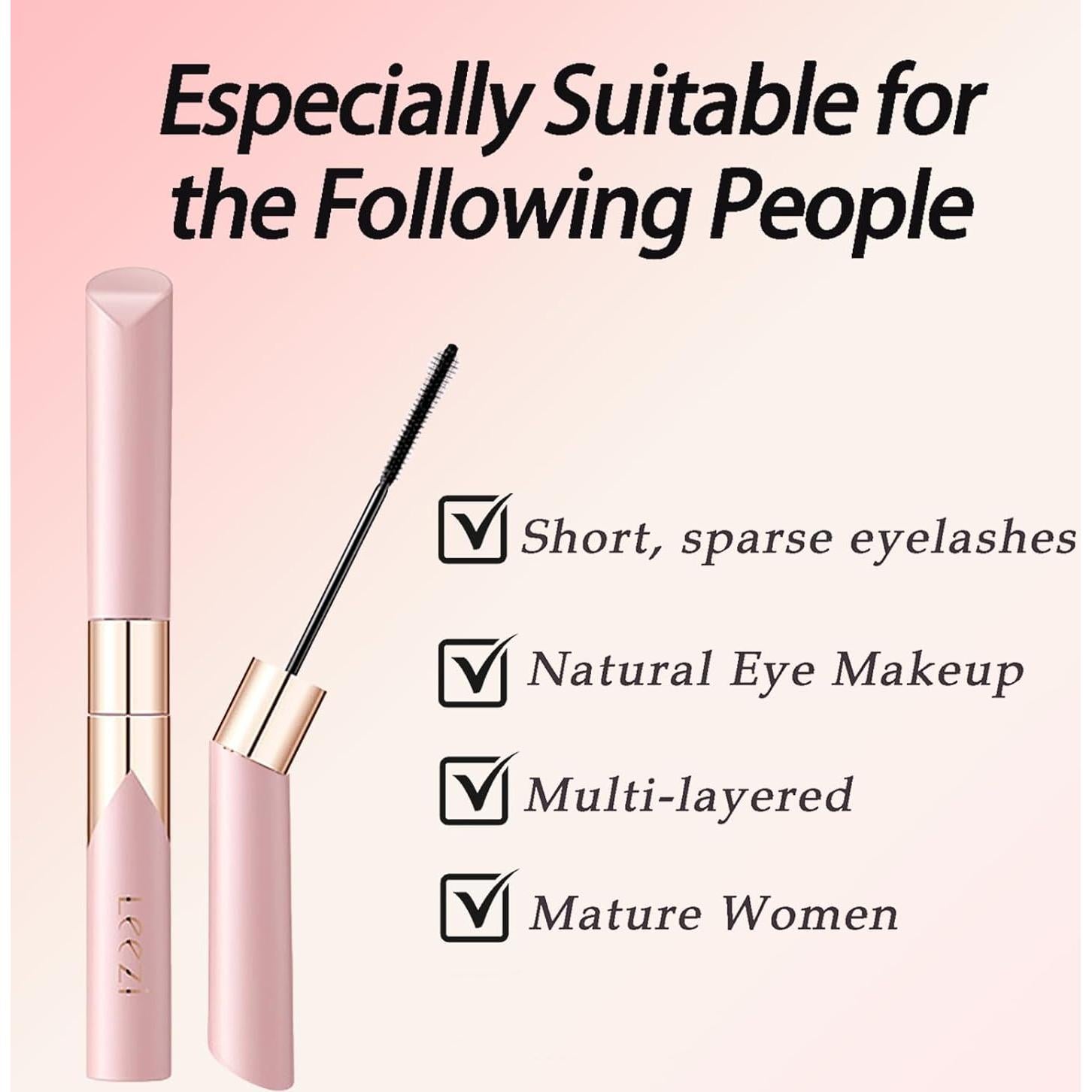 Máscara Alargadora Okerker para Pestañas Finas 5.41g - Resistente al Agua