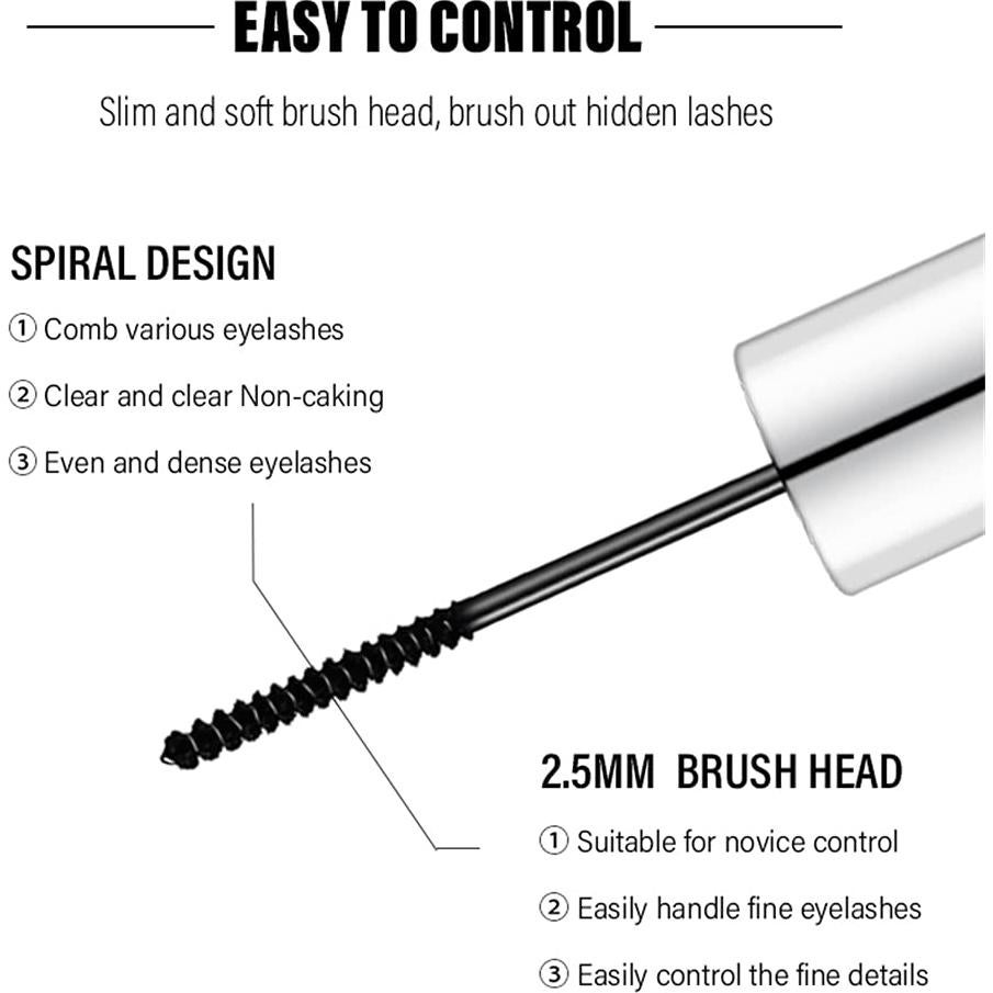 Máscara Voluminosa a Prueba de Agua Qihui 3 ml para Pestañas Cortas