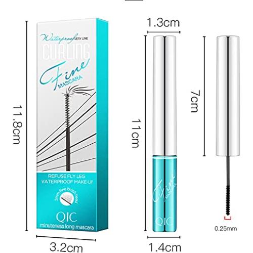 Máscara Voluminosa a Prueba de Agua Qihui 3 ml para Pestañas Cortas