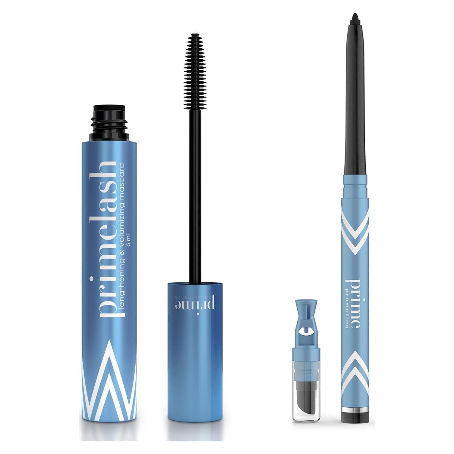 Paquete de Máscara PrimeLash y Delineador PrimeEyes Glide Negro