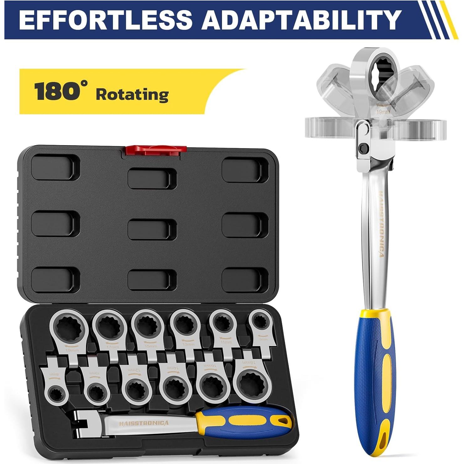 Llave Multiusos Haisstronica 12 en 1 8-19mm Flexible