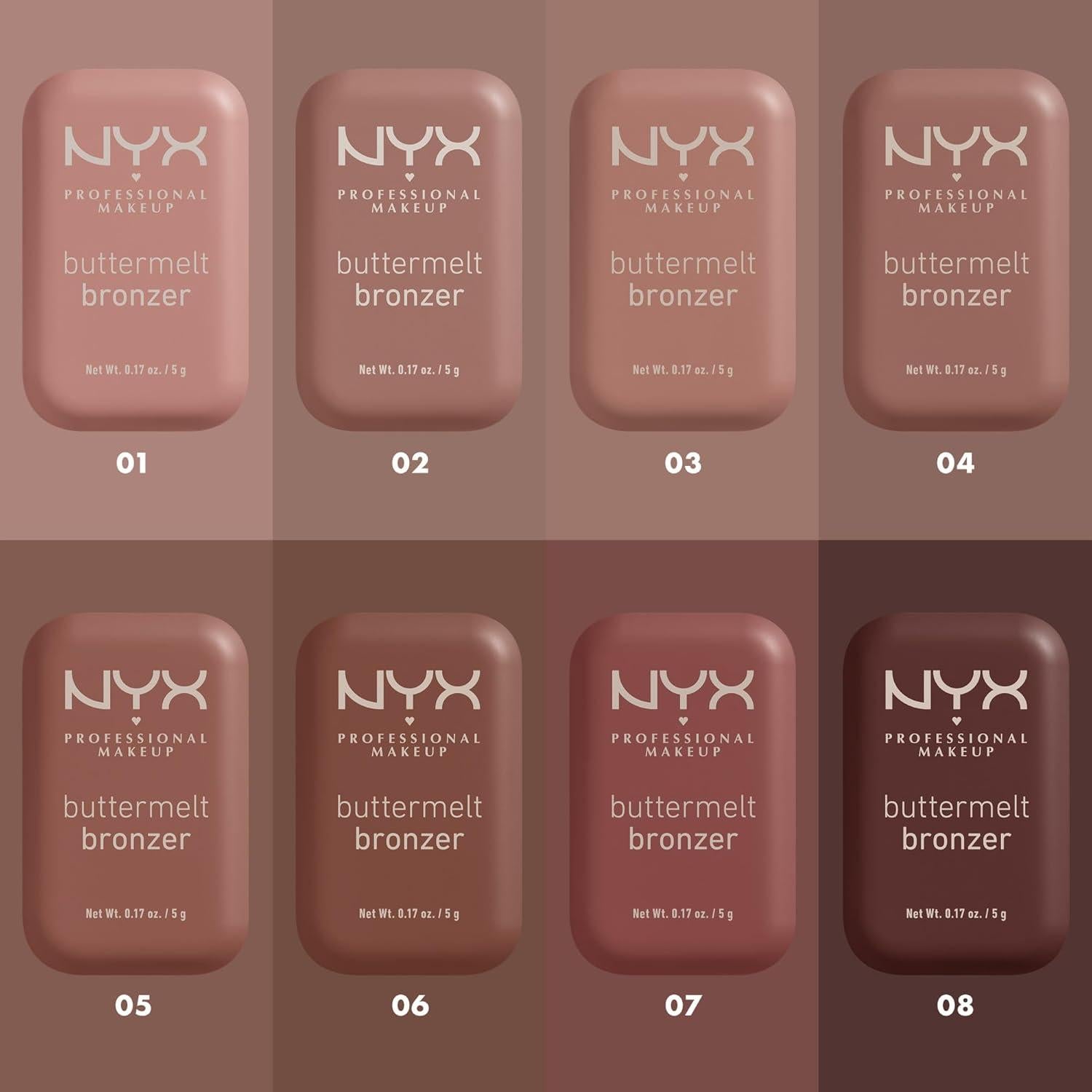 Bronceador Matte Buttermelt NYX 5.1g - Larga Duración 12h