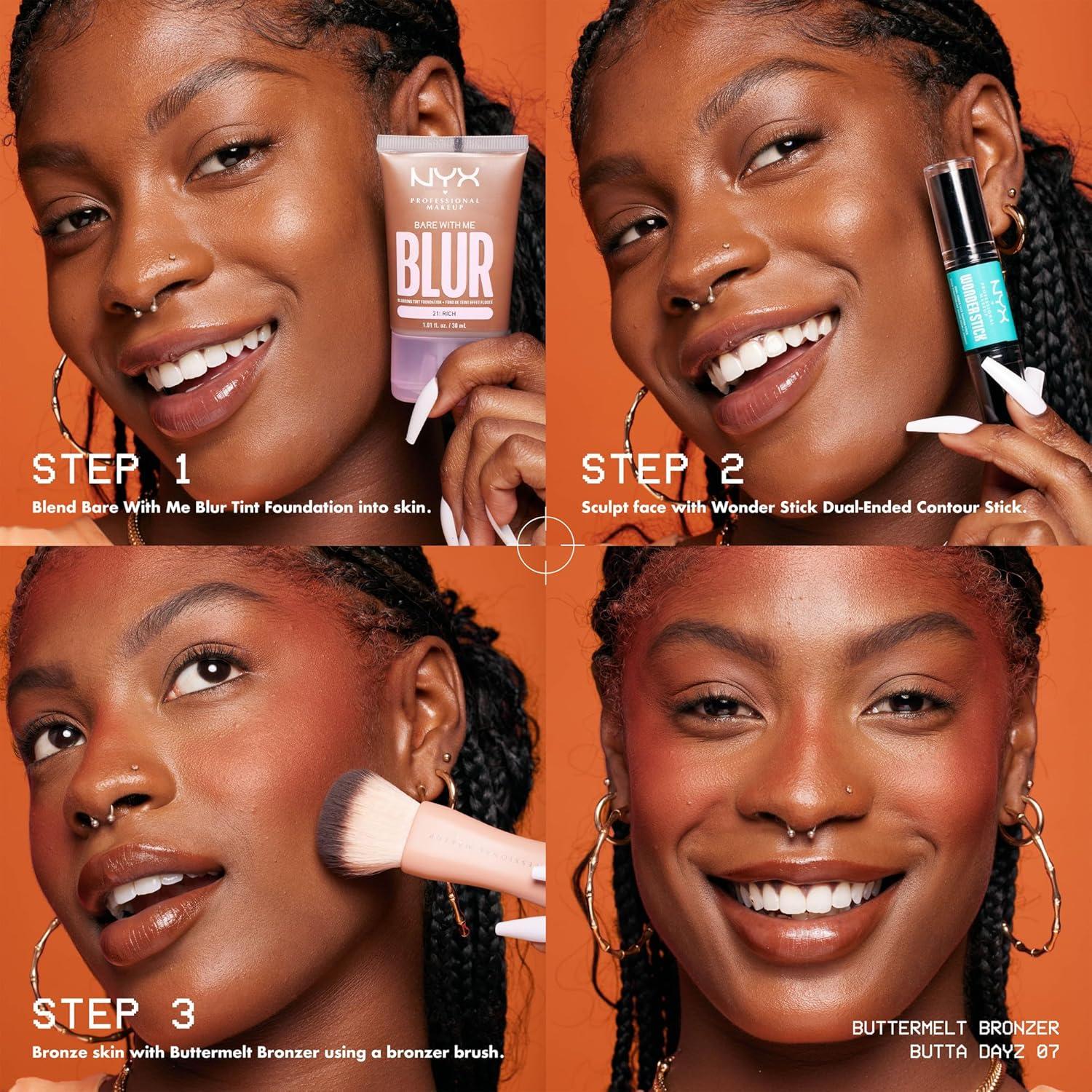 Bronceador Matte Buttermelt NYX 5.1g - Larga Duración 12h