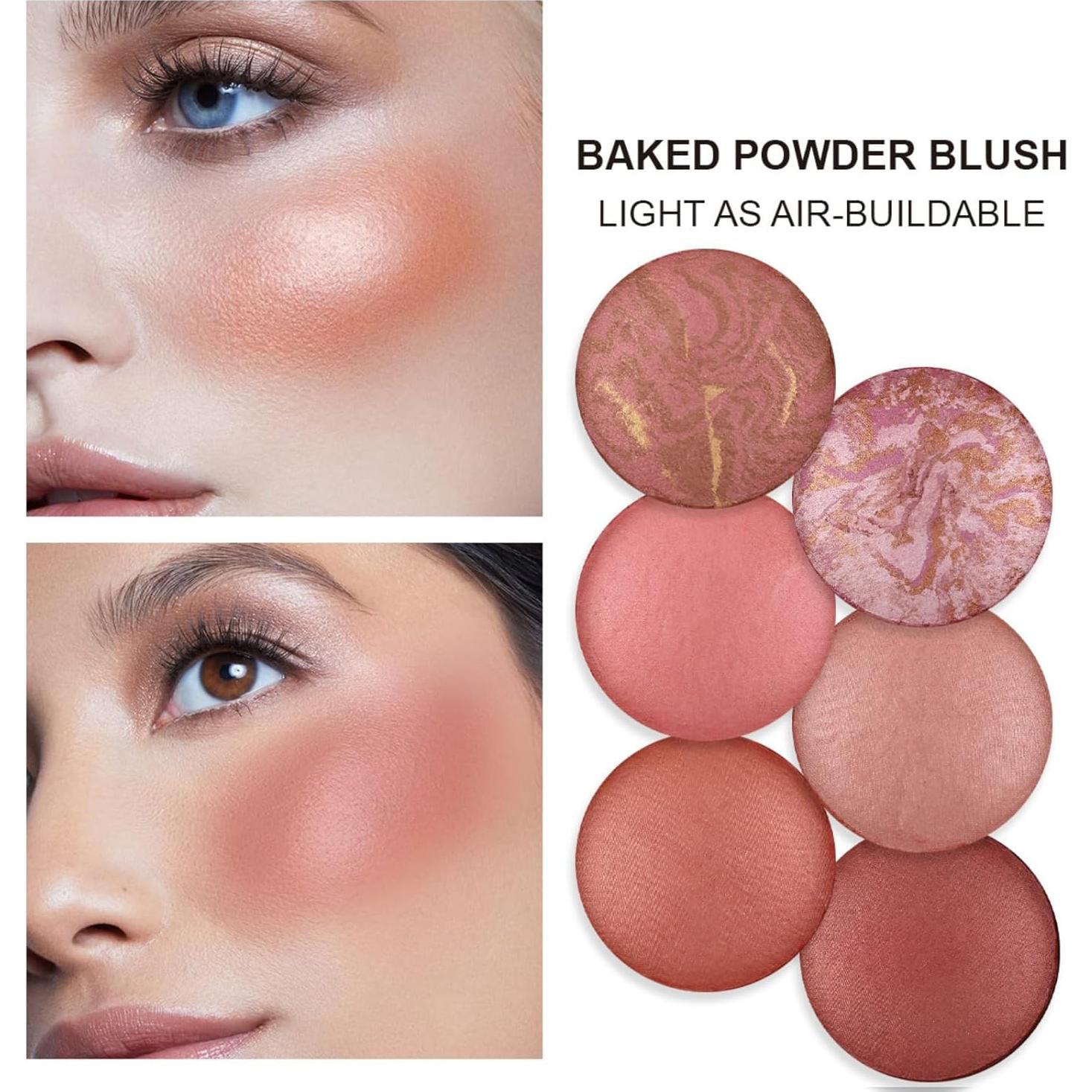 Rubor Horneado Corlo 9g - Marmoleado Brillante para Mejillas