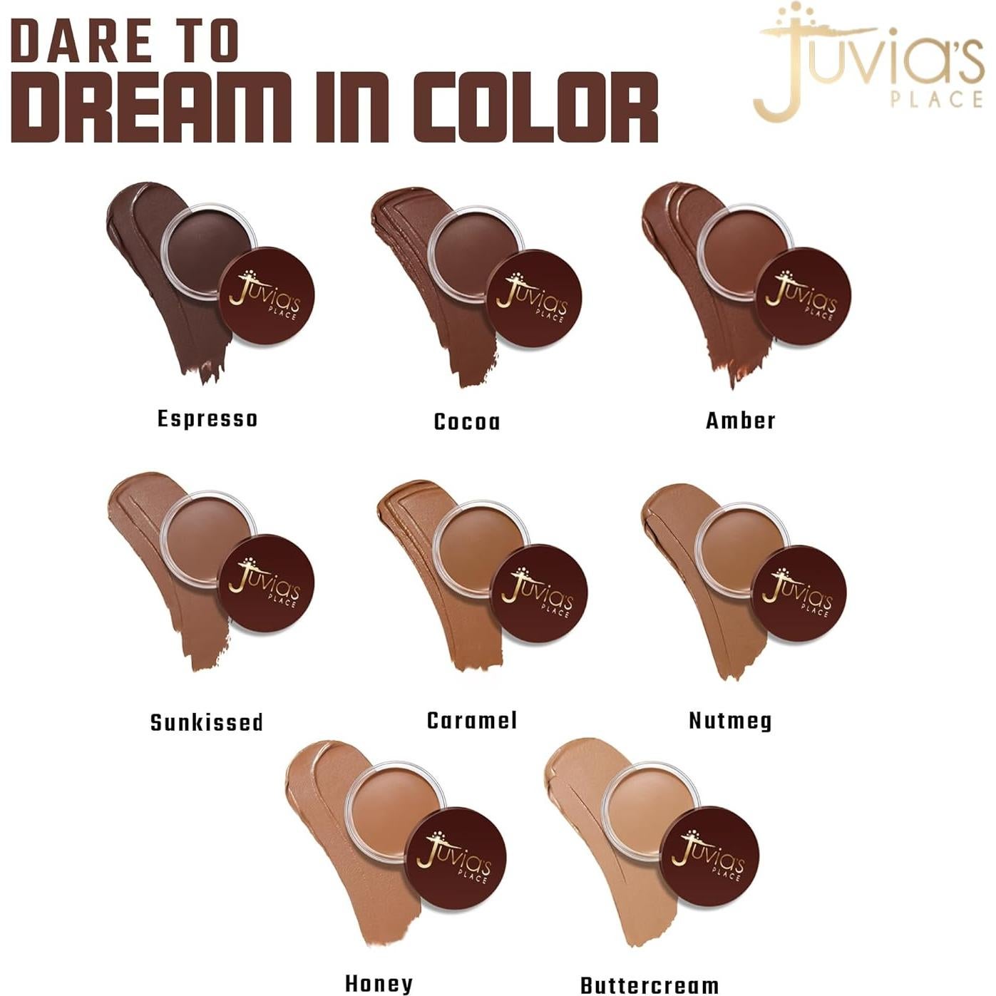 Bronceador en Crema Juvia's Place Miel 9.92g - Acabado Mate