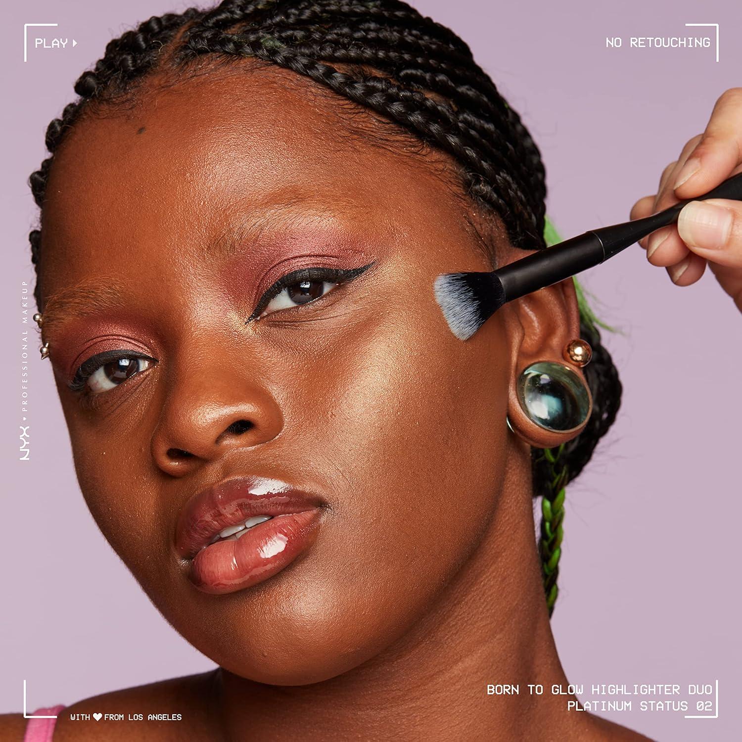 Dúo Iluminador Hiper Brillante NYX Profesional - Estado Platino