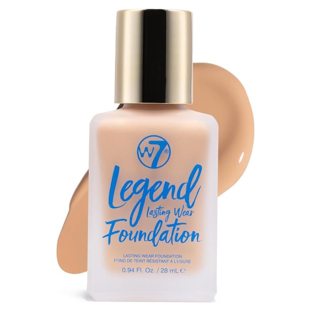 Base Líquida W7 Legend 28ml - Cobertura Media Semi-Mate Bronceado Suave