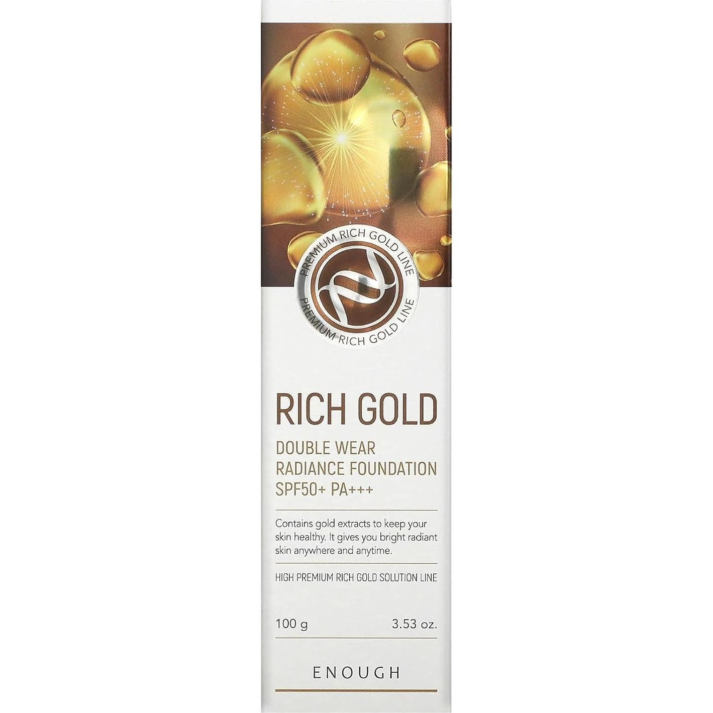 Base de Radiancia Doble Uso Suficiente Oro Rico SPF 50+ 100 g