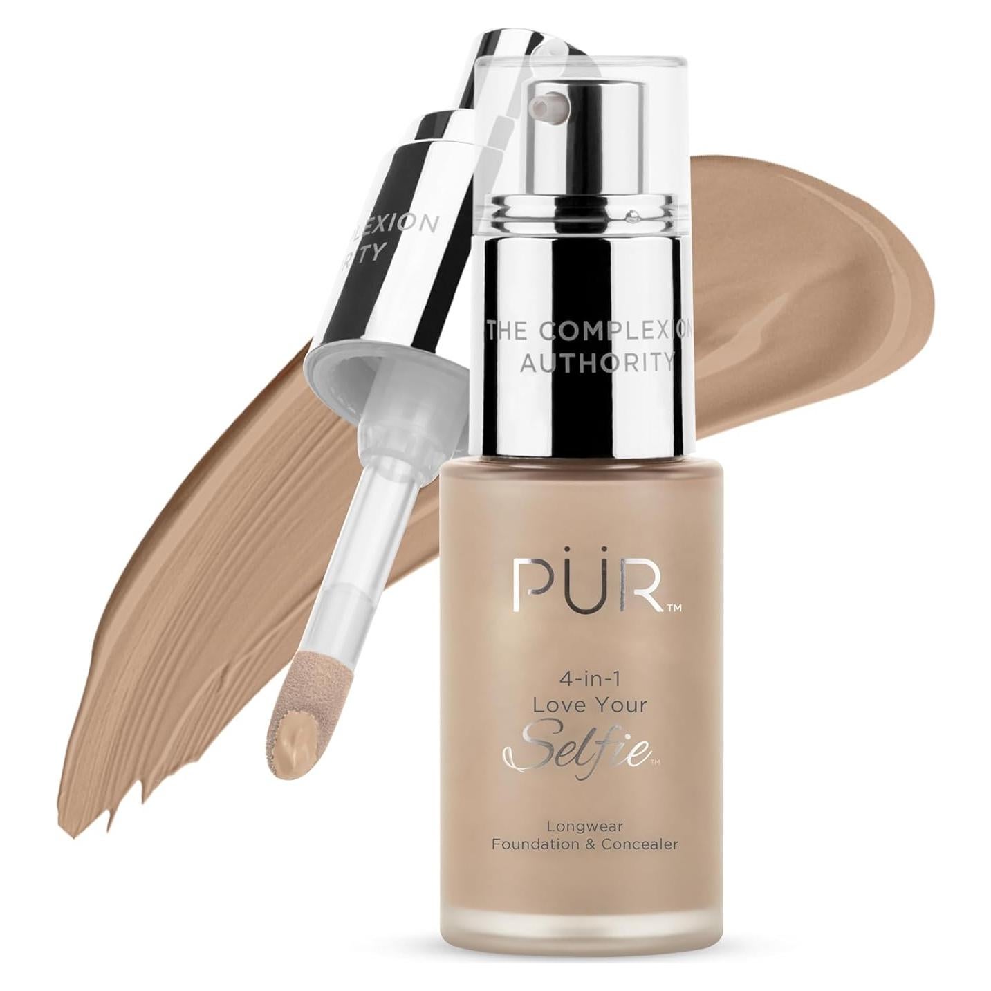 Base y Corrector 4-en-1 PUR Belleza - Larga Duración 90g