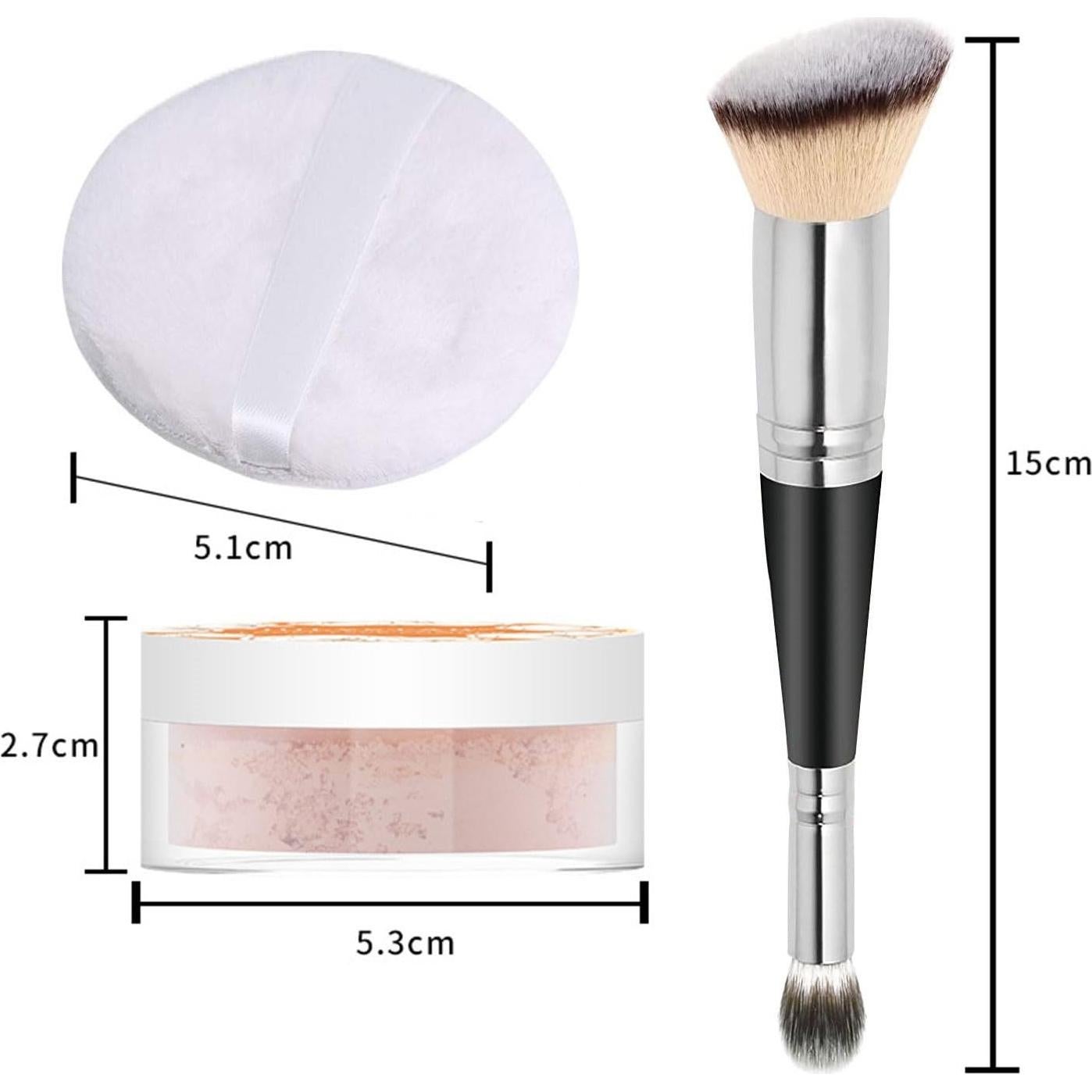 Polvo Suelto para Maquillaje LemonSac 8g Control de Aceite Rosa