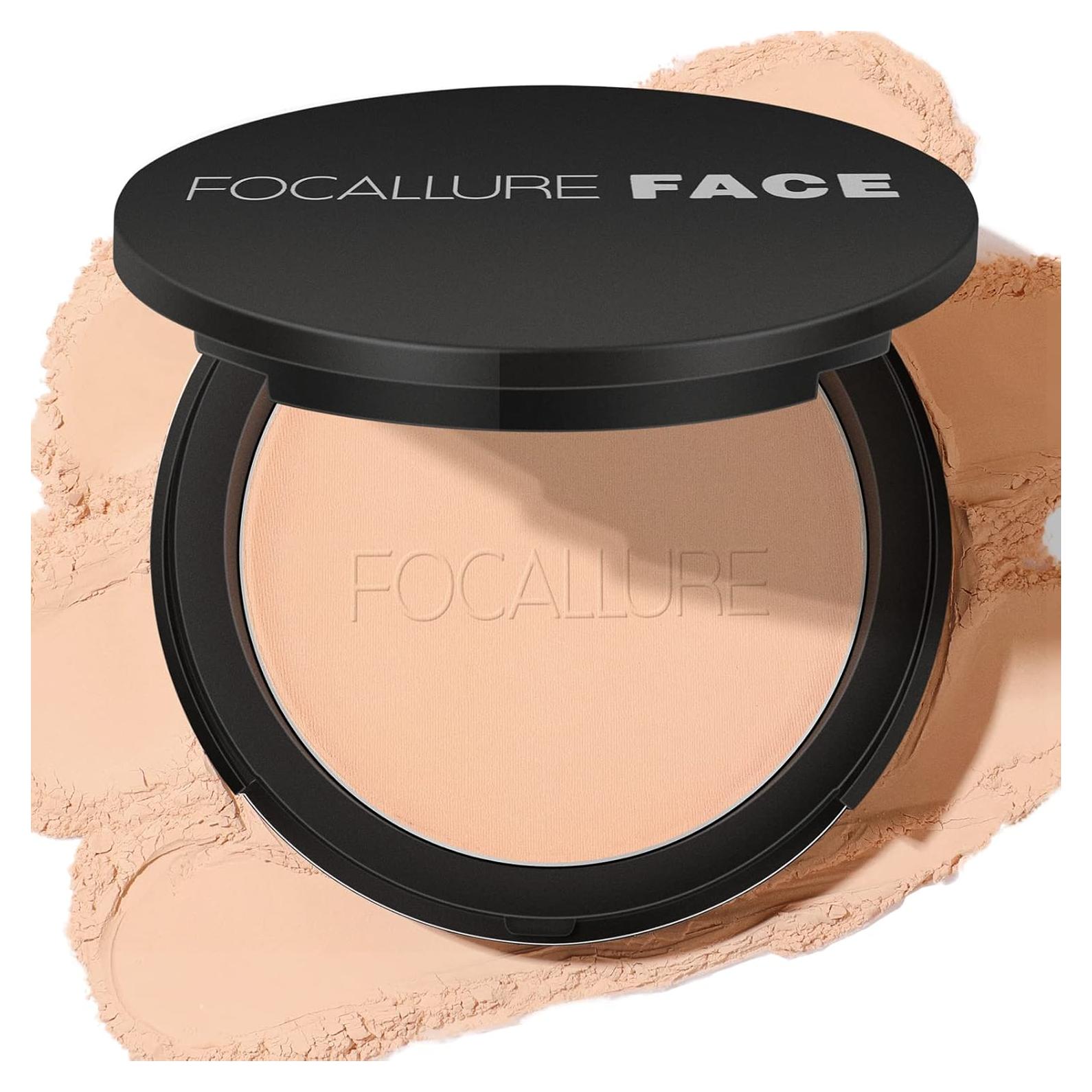 Polvo Compacto Focallure #02 Natural, Acabado Matte Duradero
