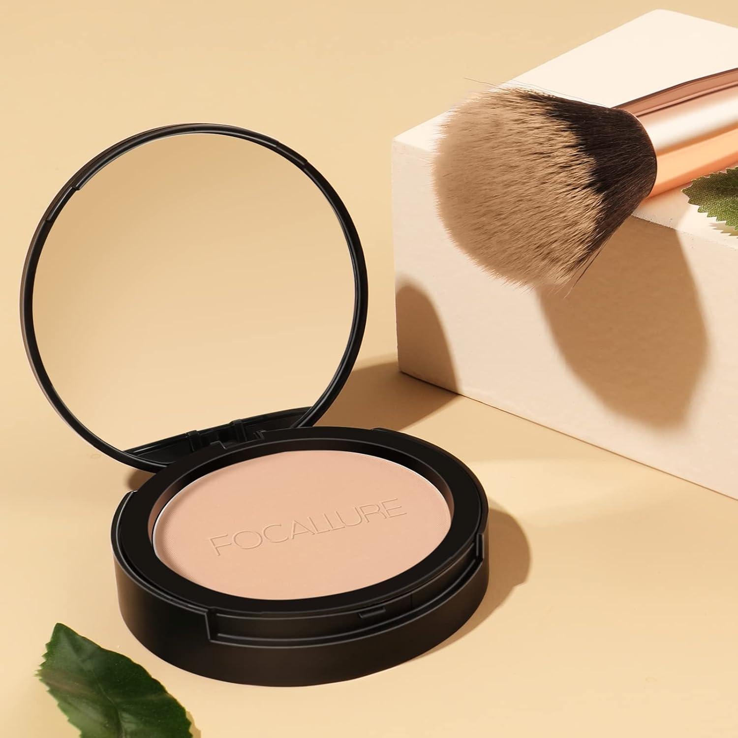 Polvo Compacto Focallure #02 Natural, Acabado Matte Duradero