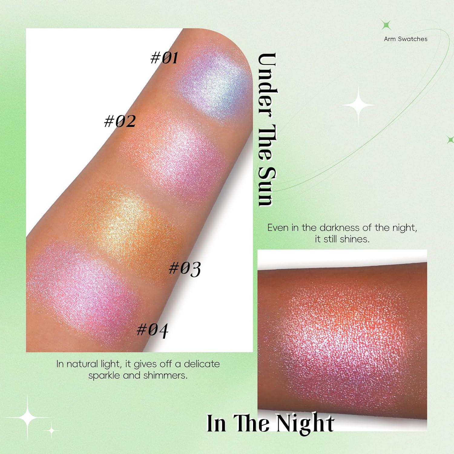 Paleta de Iluminador Facial HOSAILY Multicromo 25g