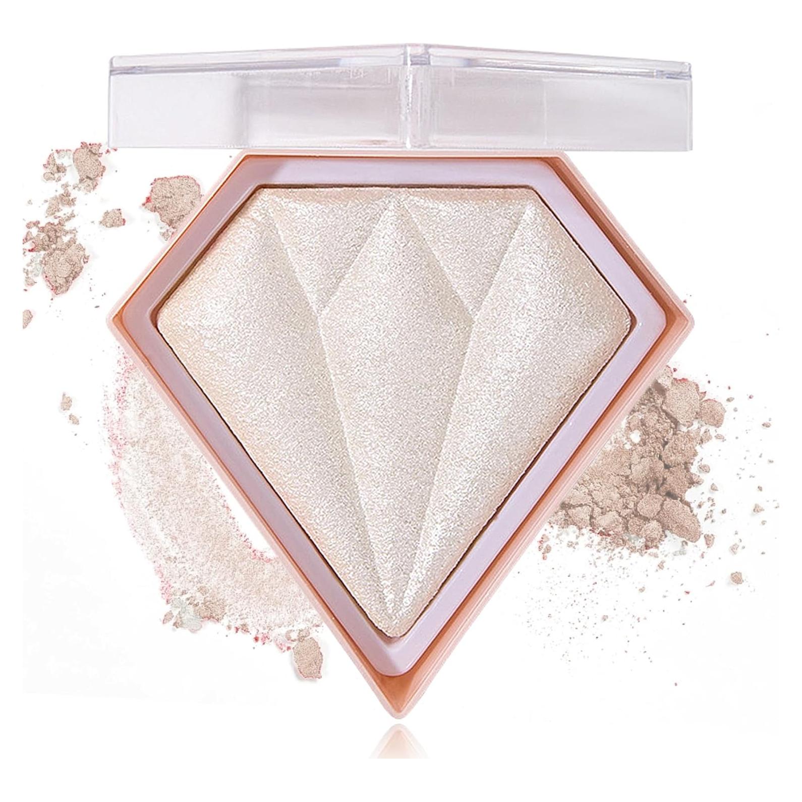 Paleta de Iluminador Brillante DuoZeng - Perla Blanca 1 Cuenta