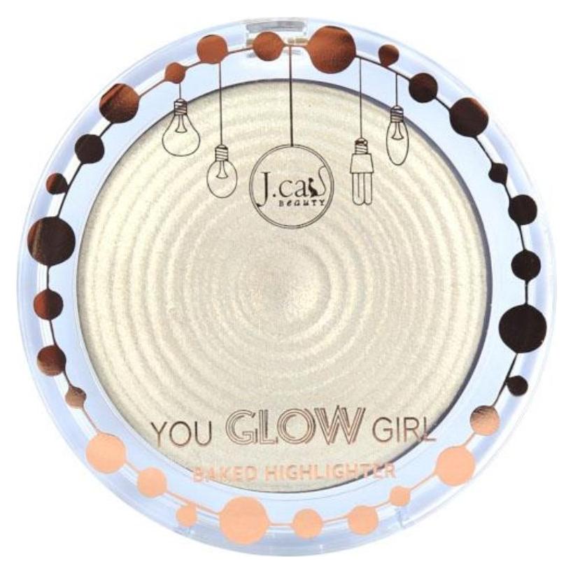 Iluminador Compacto J.Cat Beauty You Glow Girl Diosa Blanca 8.5g