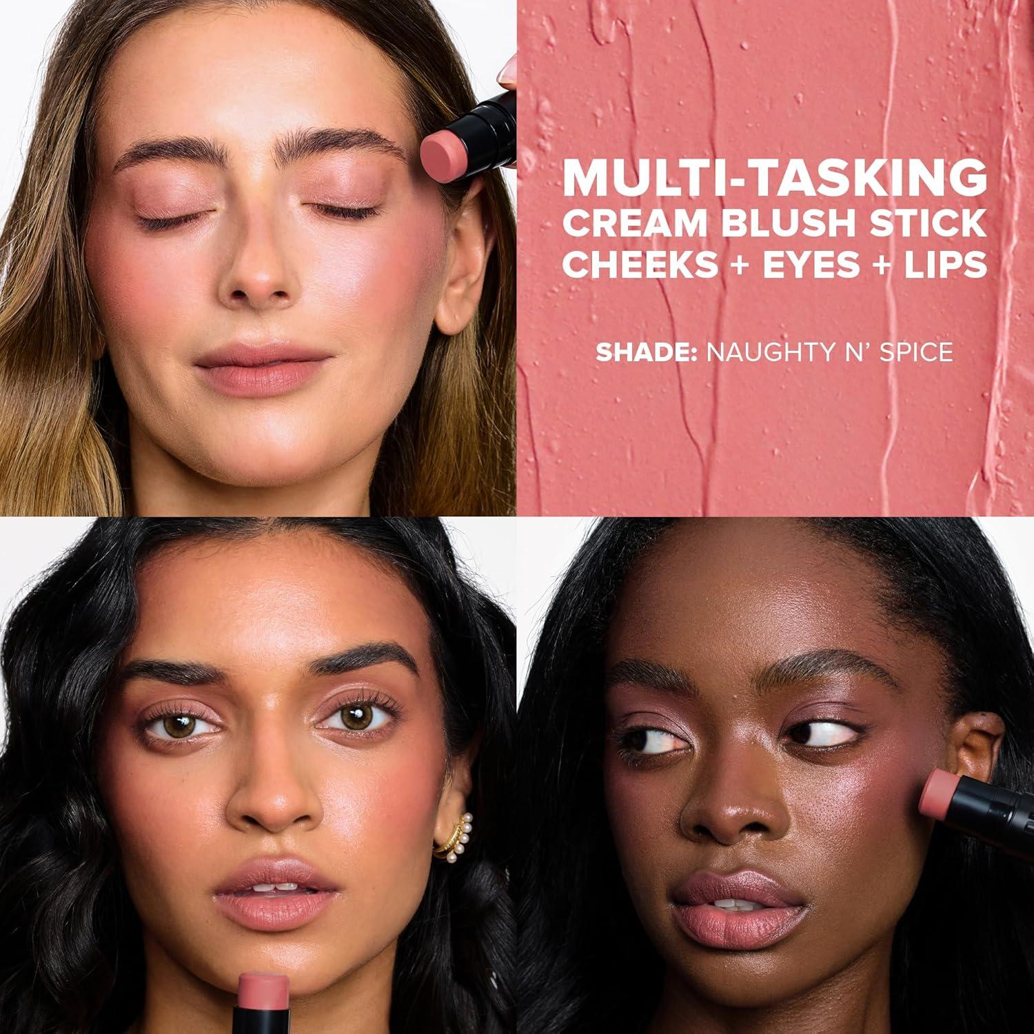 Nudestix Nudies Blush Stick Rubor Crema 3 en 1 Travieso