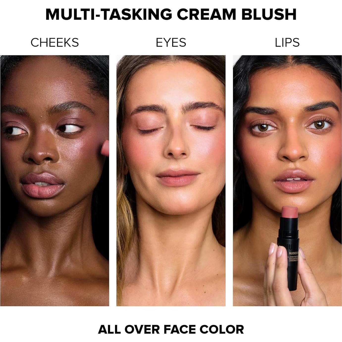 Nudestix Nudies Blush Stick Rubor Crema 3 en 1 Travieso