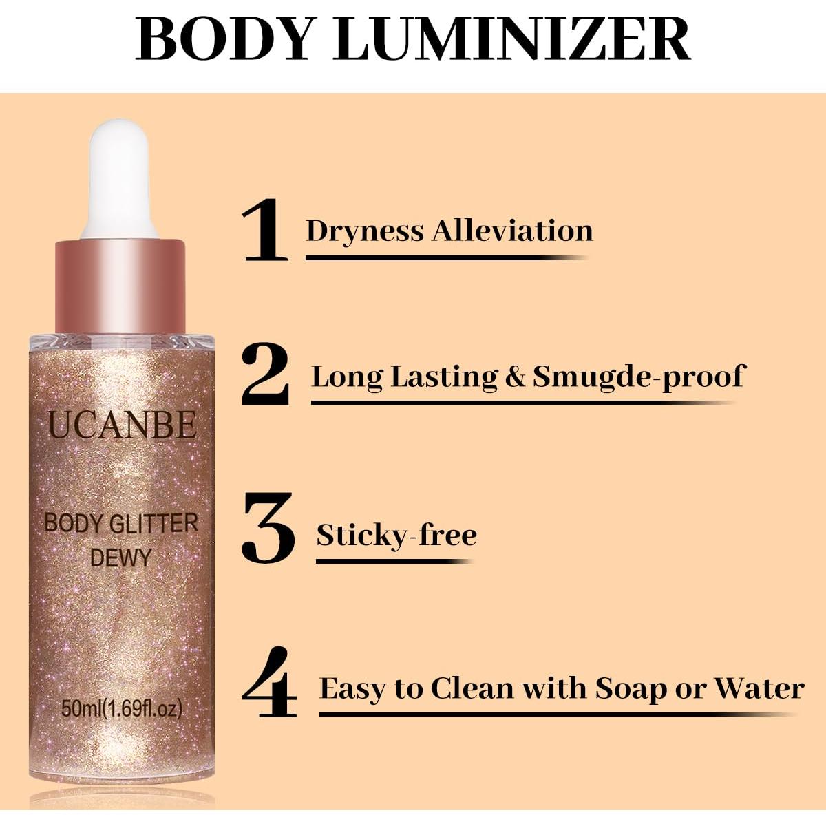 Iluminador Corporal Hidratante UCANBE Oro Rosa 03 91g