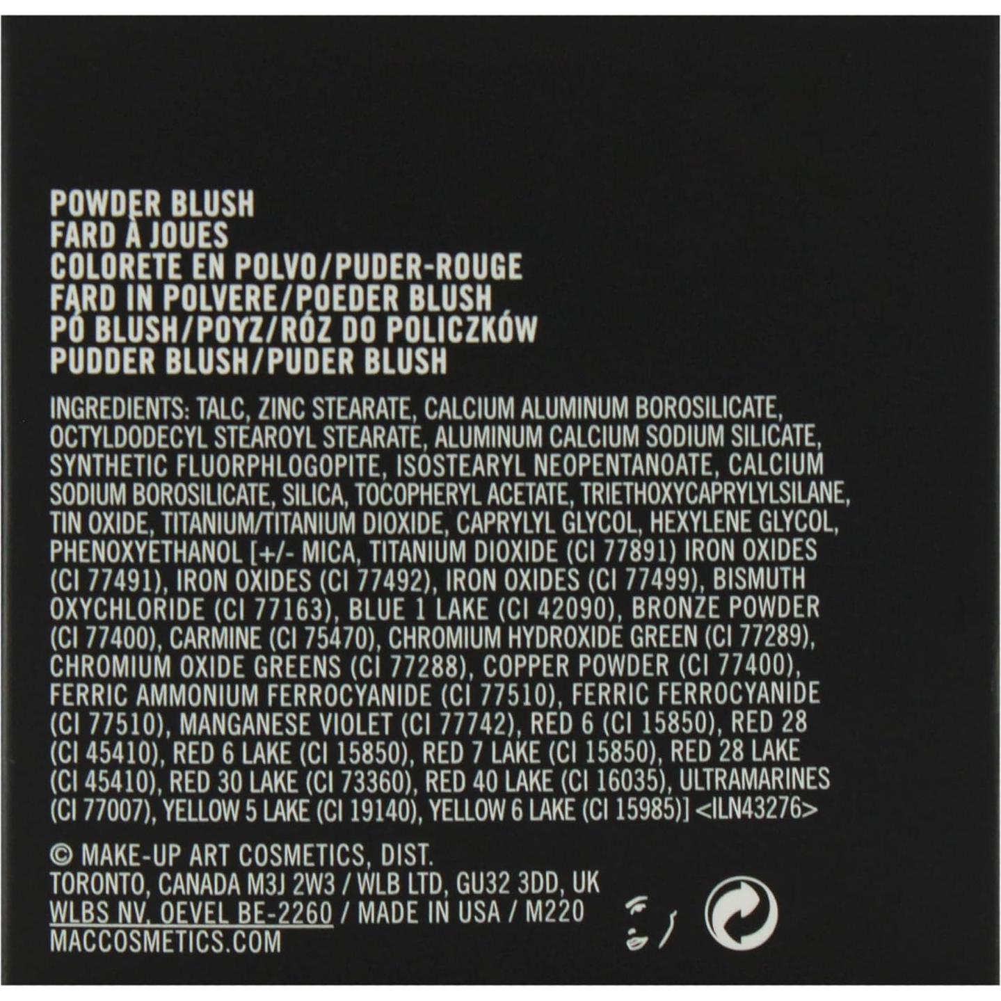 Rubor en Polvo MAC Melba 5.97 g - Acabado Natural