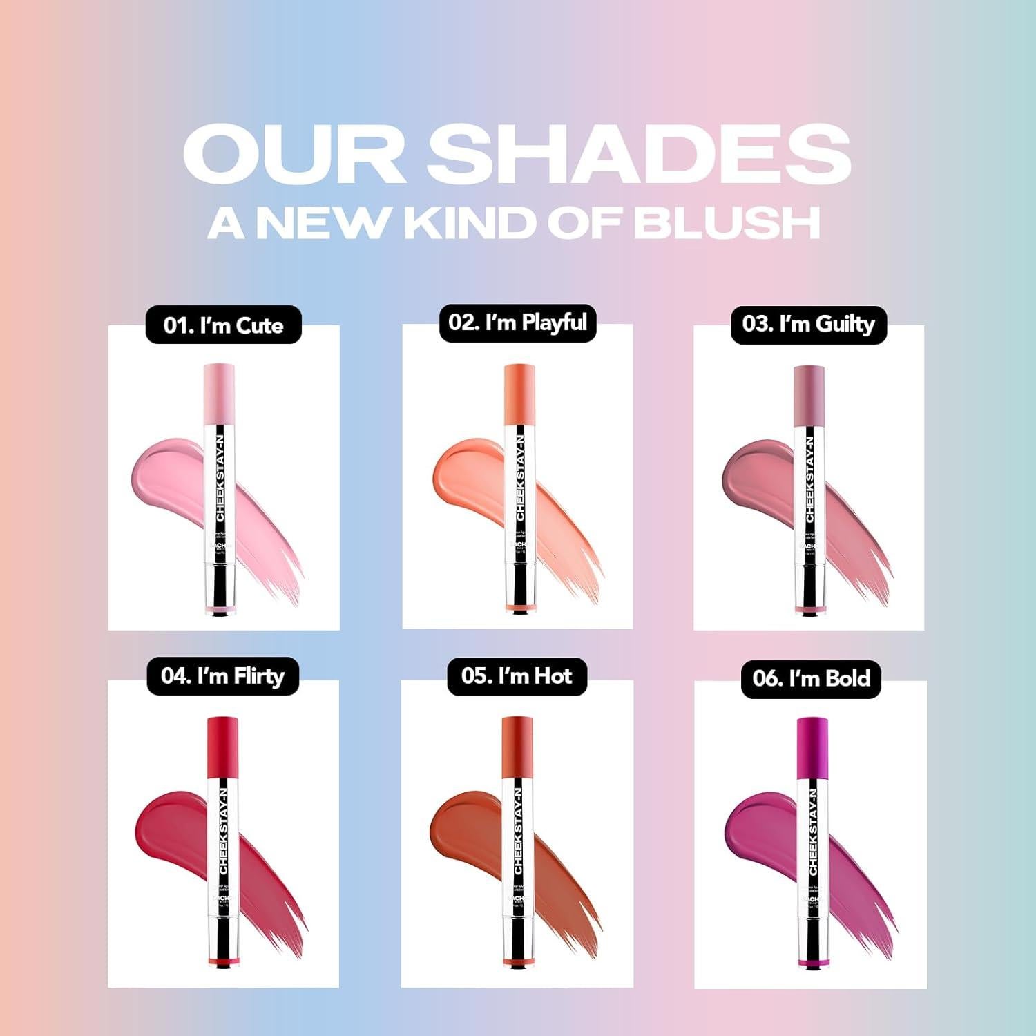 Rubor Líquido Sacheu Cheek STAY-N 10 ml - Alta Pigmentación