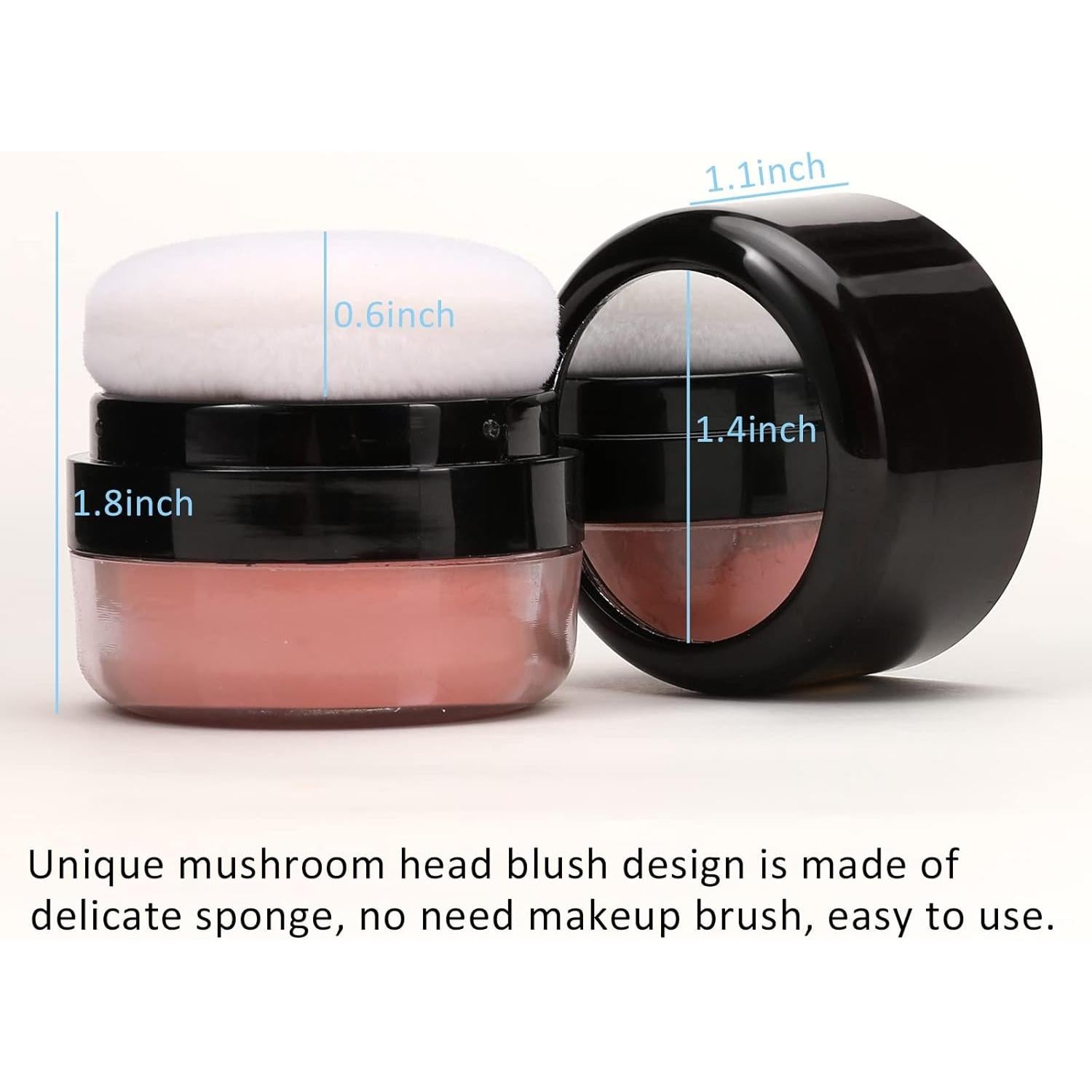 Rubor en Polvo Boobeen C02 - 9.92g, Larga Duración y Fácil Aplicación