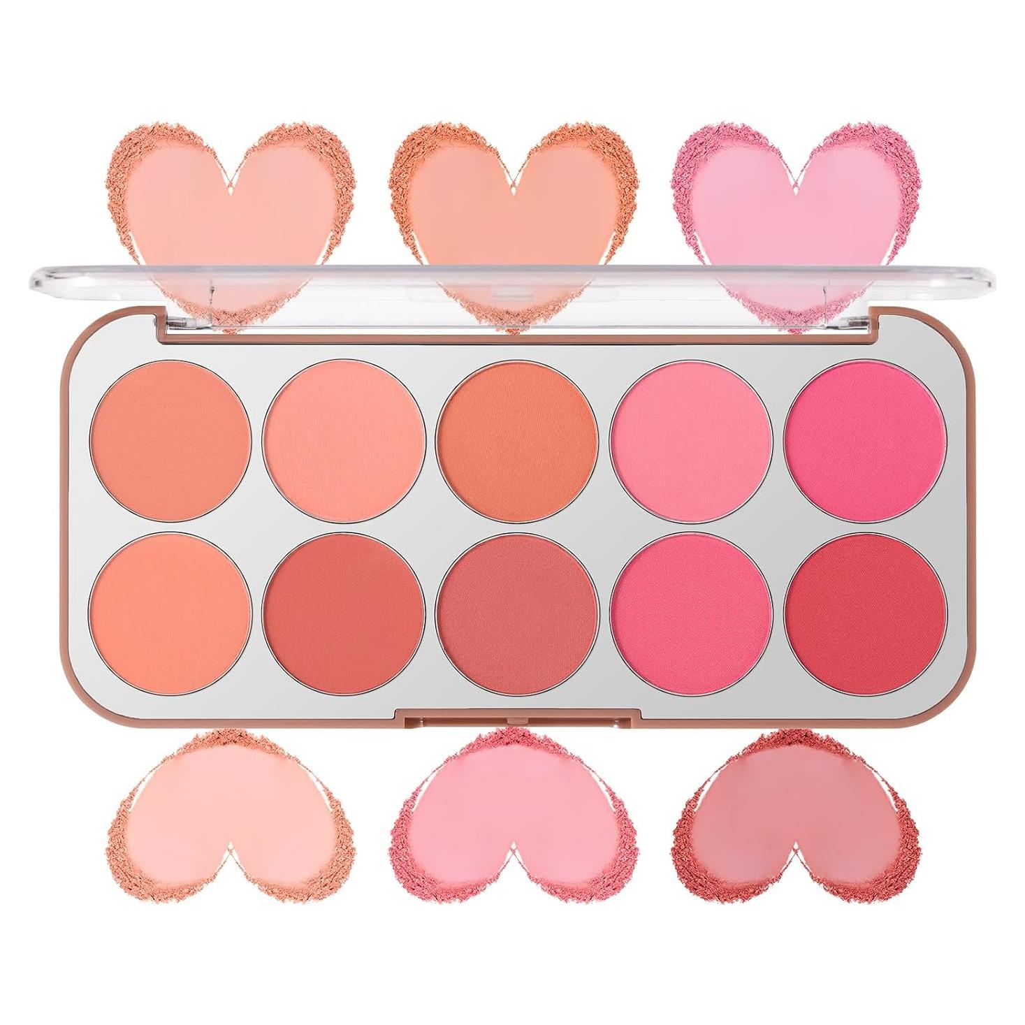 Paleta de Rubor SPRINGSKY 10 Colores para Mejillas 133g