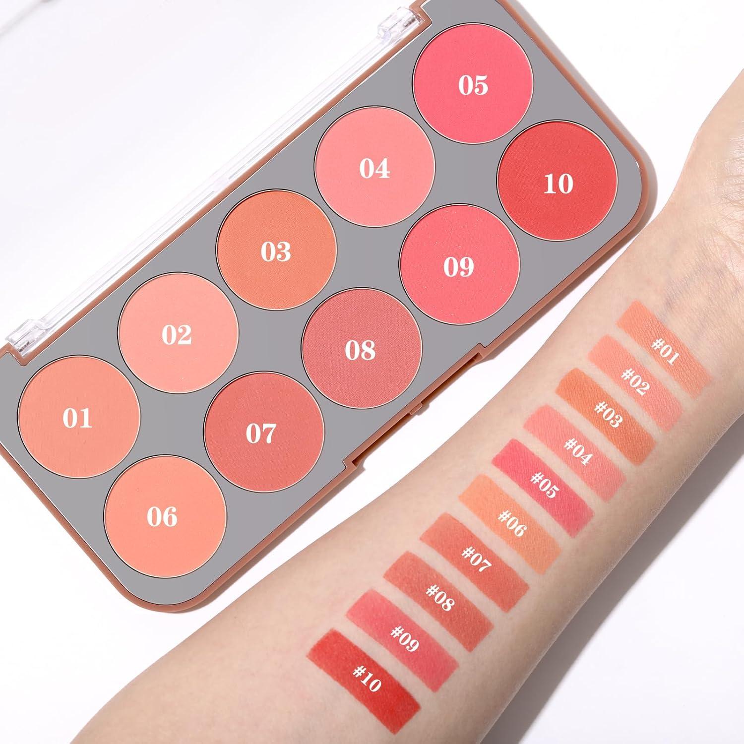 Paleta de Rubor SPRINGSKY 10 Colores para Mejillas 133g