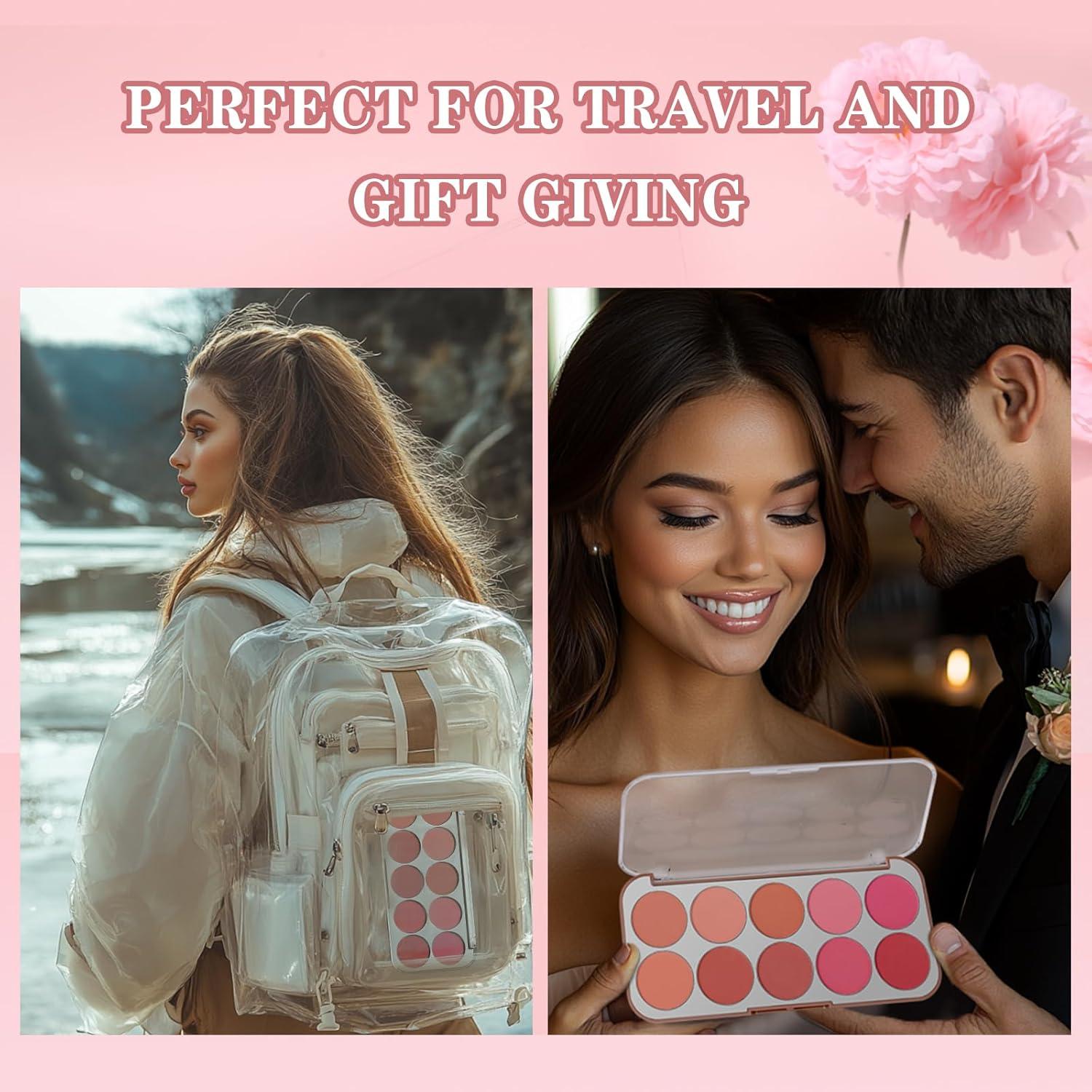 Paleta de Rubor SPRINGSKY 10 Colores para Mejillas 133g