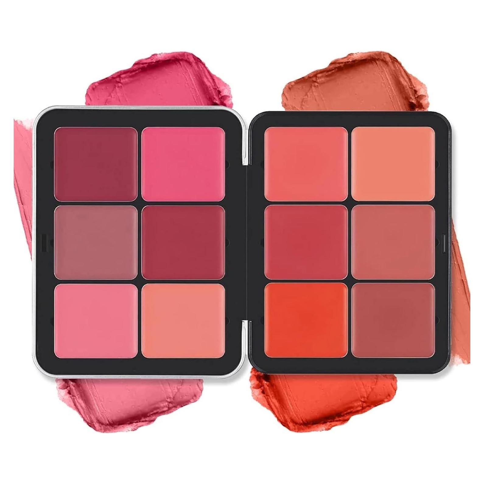 Paleta de Rubor SURORAIN 12 Colores Mate Larga Duración