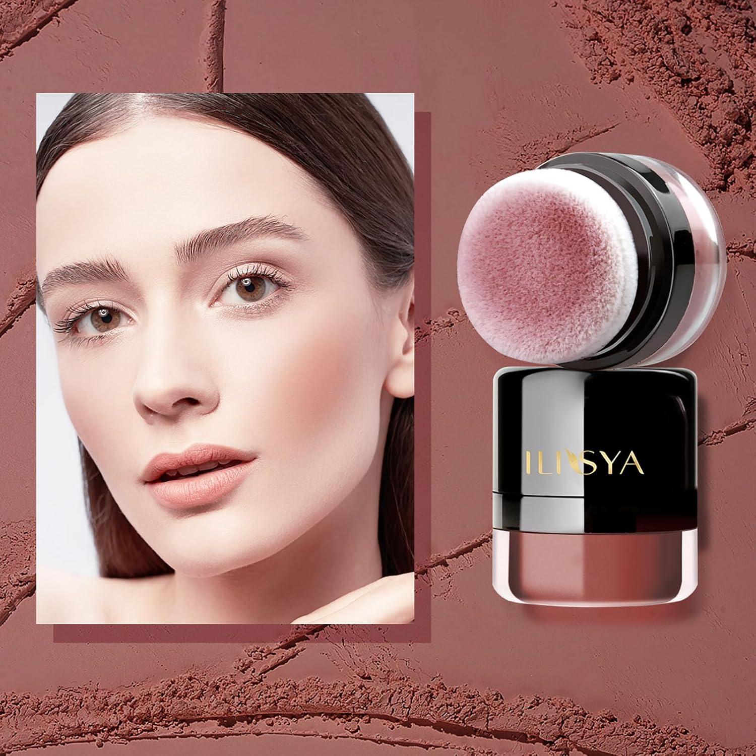 Polvo de Rubor Facial ILISYA 4g Acabado Mate Baya de Otoño