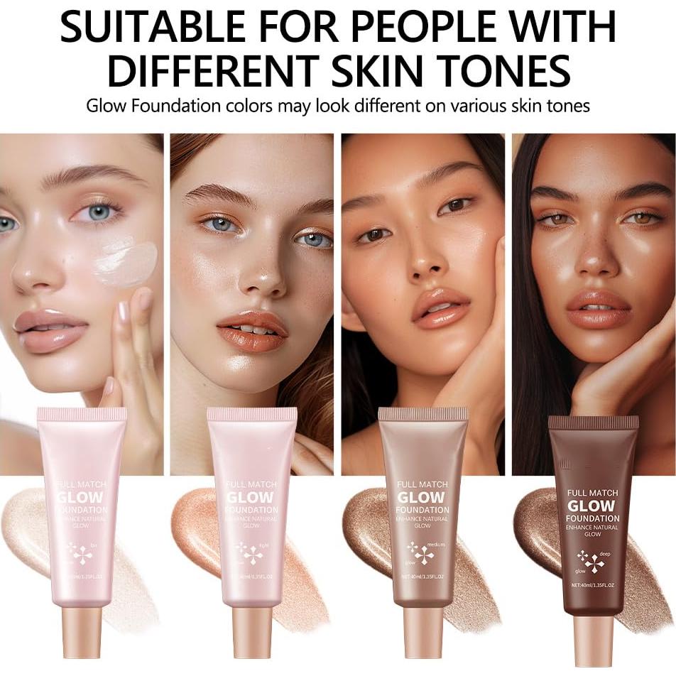 Base de Maquillaje Full Match Glow Loske 40 ml Claro