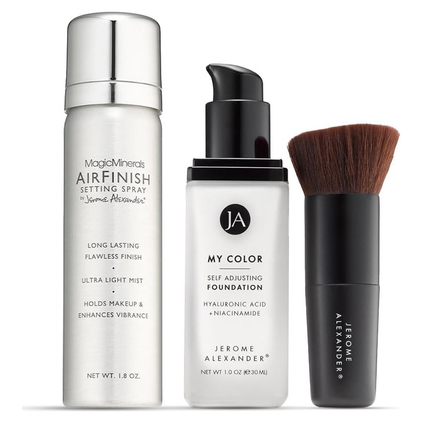 Base de Maquillaje Jerome Alexander 3 Piezas Ajuste Automático Medio