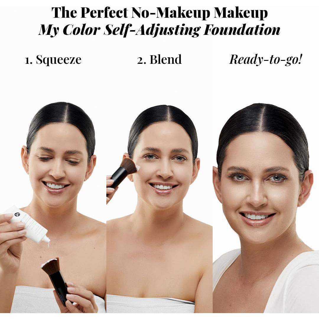 Base de Maquillaje Jerome Alexander 3 Piezas Ajuste Automático Medio