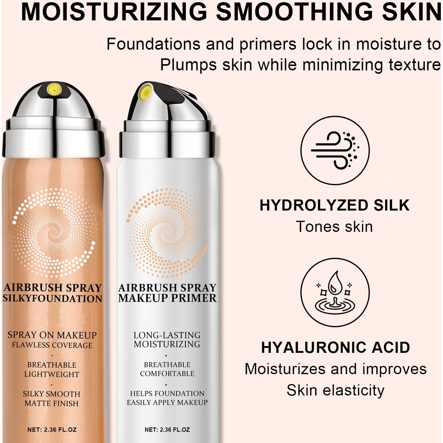 Spray de Base AirBrush Scarman 28.35g Natural con Primer