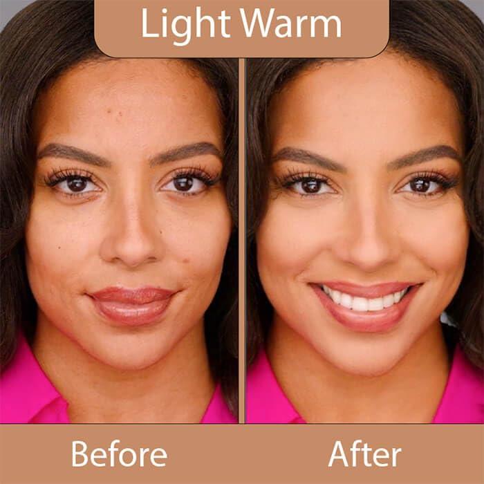 Base en Spray Airbrush LUMINESS + Brocha Difuminar - Tono Cálido Claro