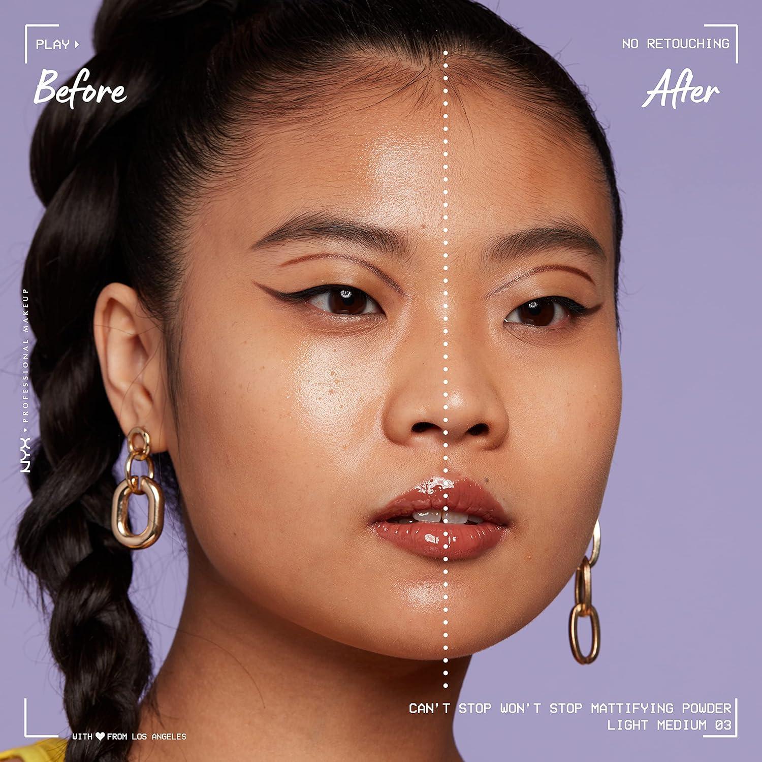 Polvo Compacto Matificante NYX Claro Medio 5.97g