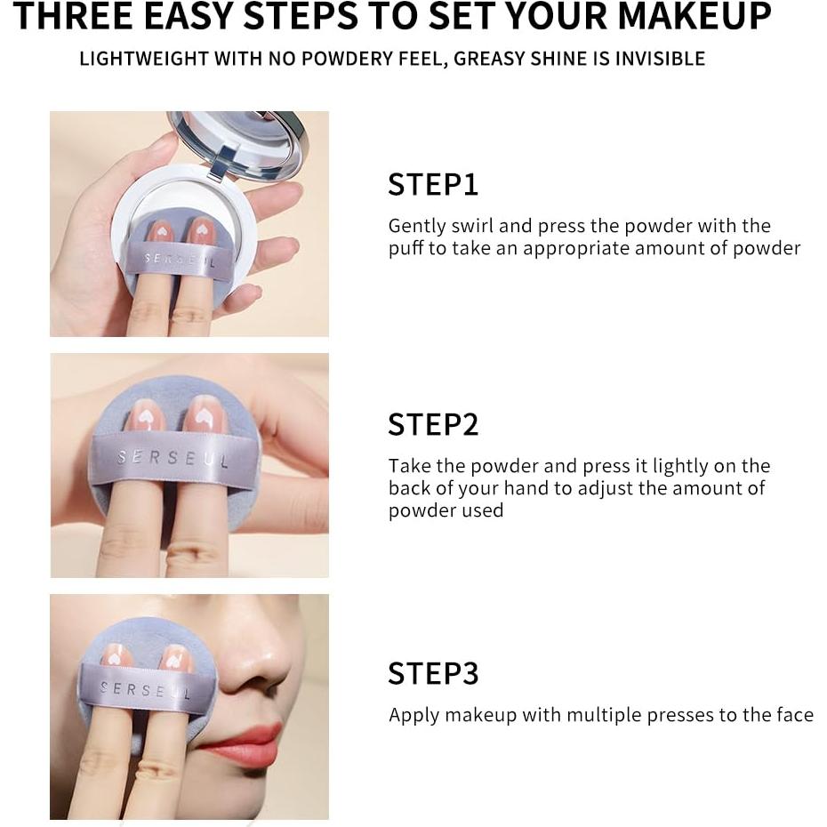 Polvo Compacto Translúcido SERSEUL Control de Aceite 91g