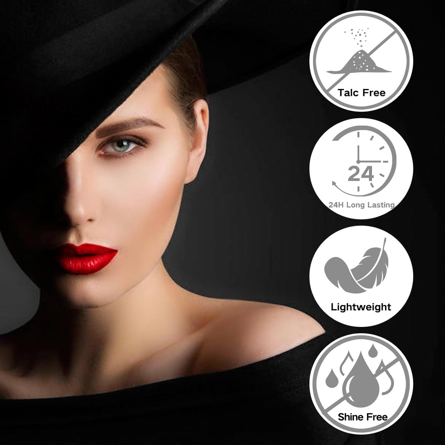 Polvo Fijador Sin Talco MEICOLY 49.6g Acabado Mate