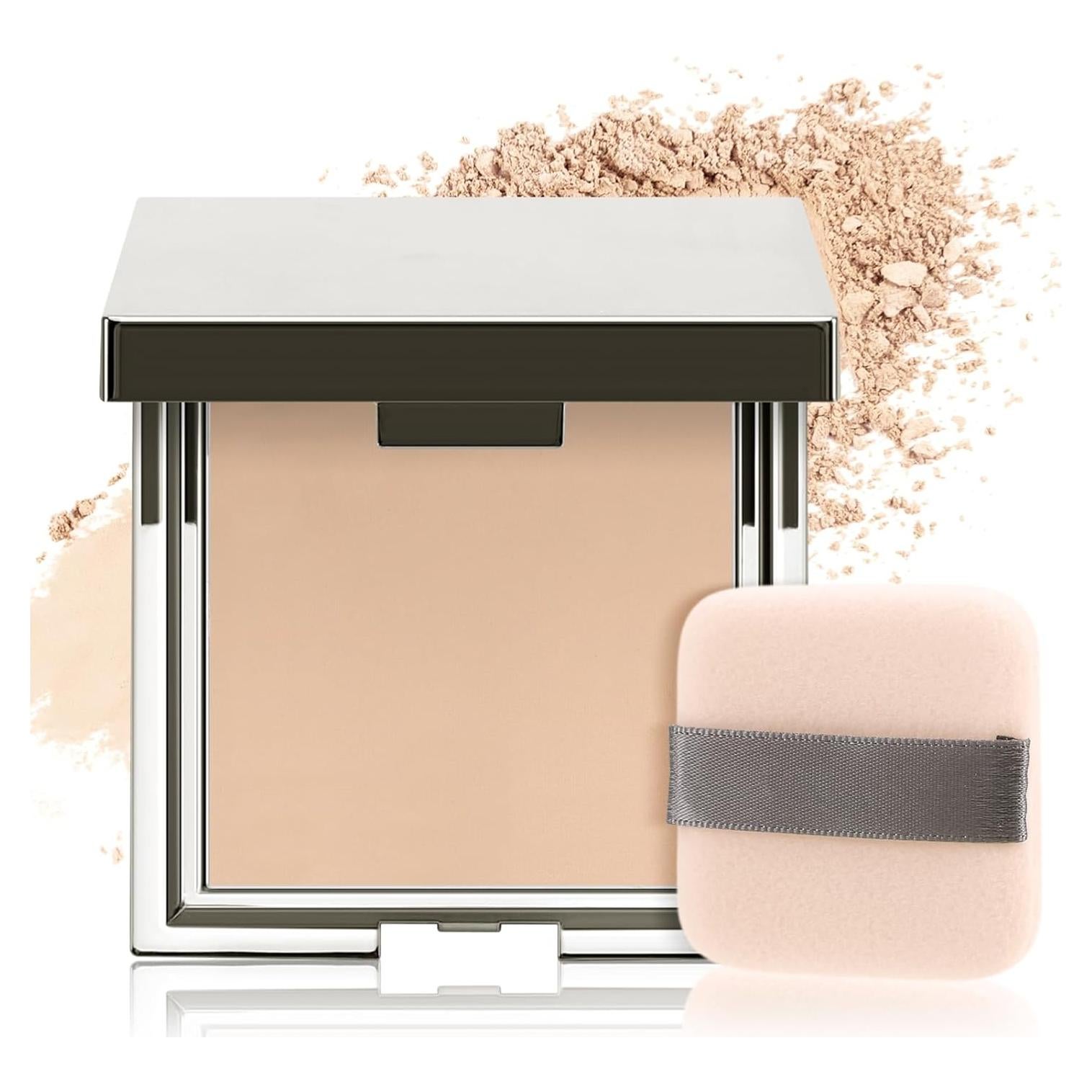 Polvo Compacto Mate Boobeen 02# Natural - Fijador de Maquillaje