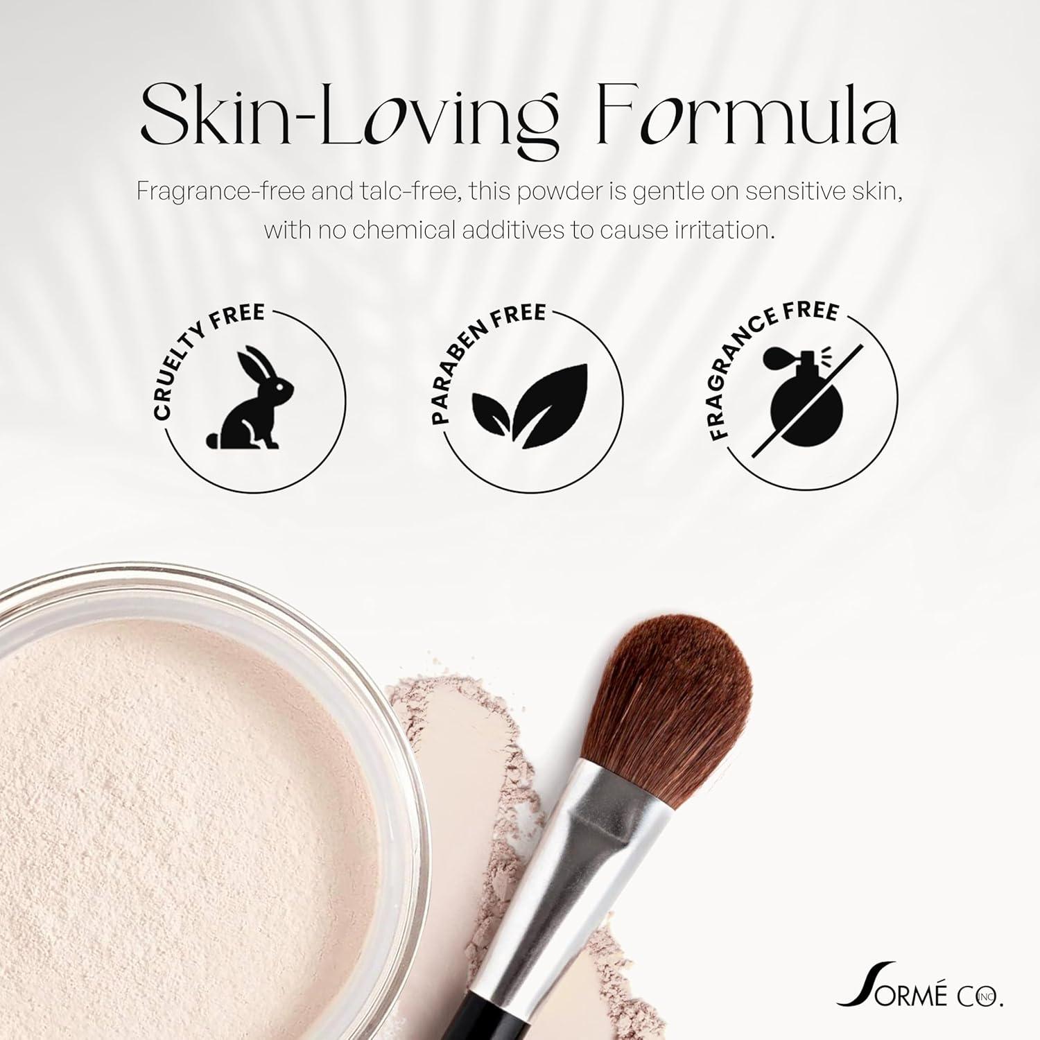 Polvo Suelto Mineral Hipoalergénico Sorme 15g Translúcido Claro