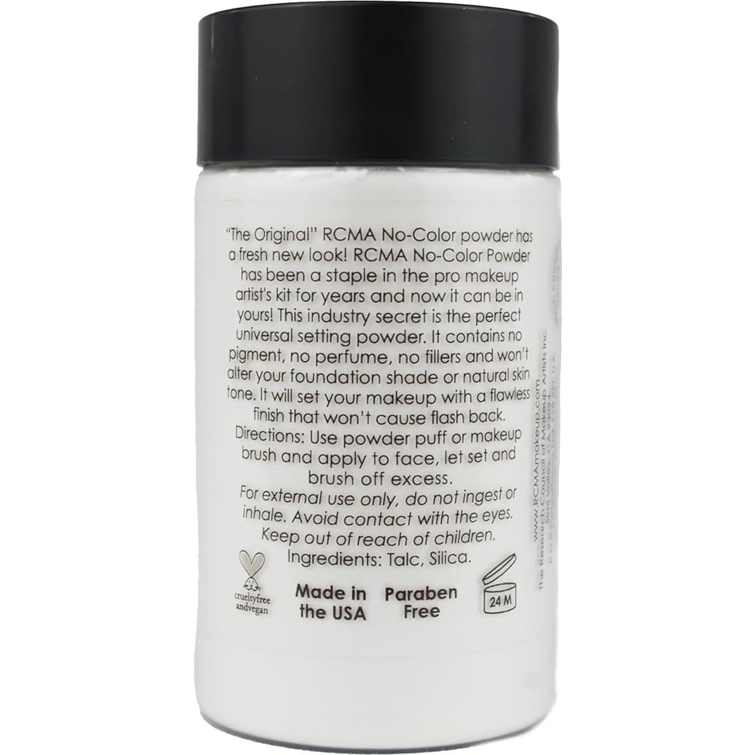Polvo Suelto Fijador RCMA 85g - Universal, Vegano, Sin Color